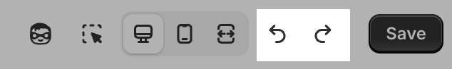 Undo and redo changes